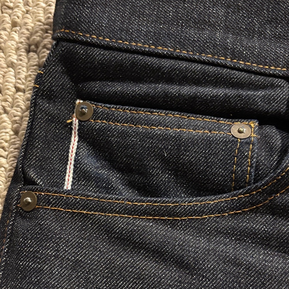 Men's Skinny Dark Blue Jeans - Classic Slim Fit - Picture 4 of 7